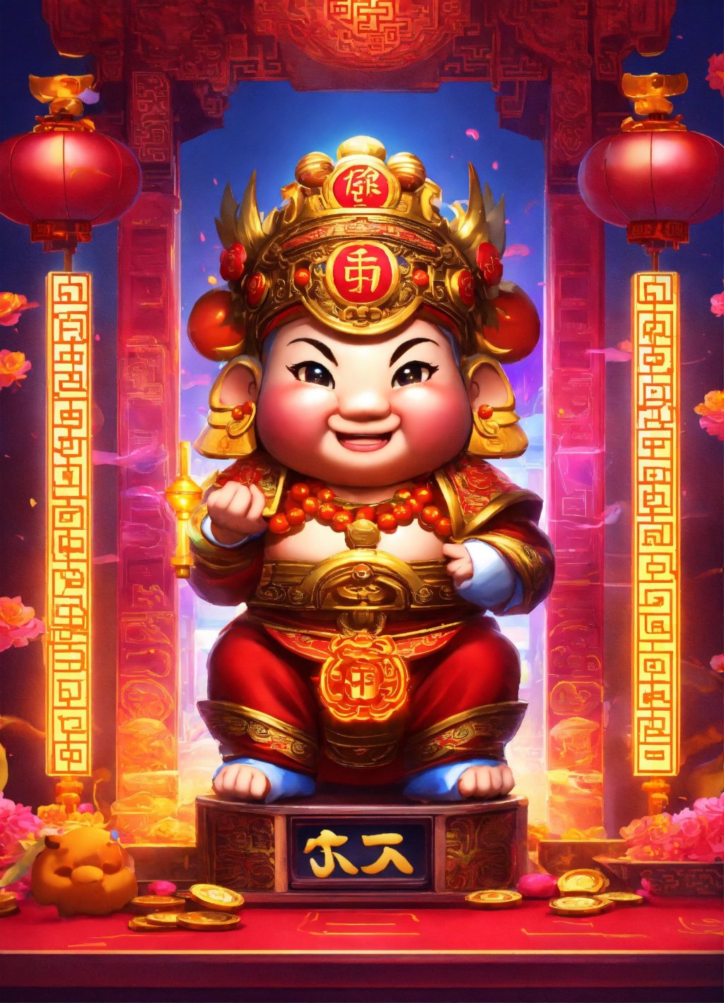 Q version Character cutie God of fortune chinese，s (1)
